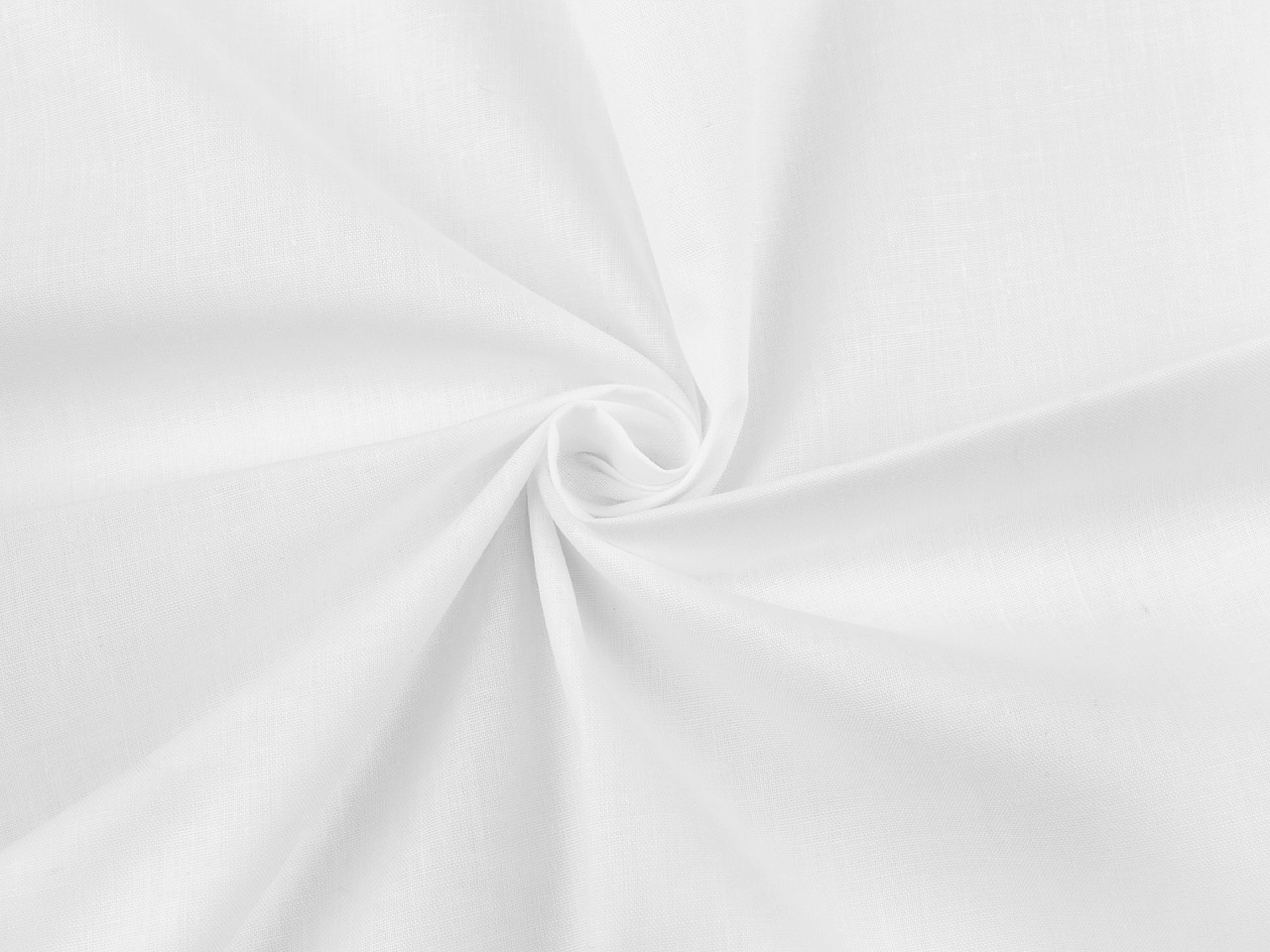 Bavlněná látka / plátno s příměsí polyesteru šíře 300 cm, barva bílá