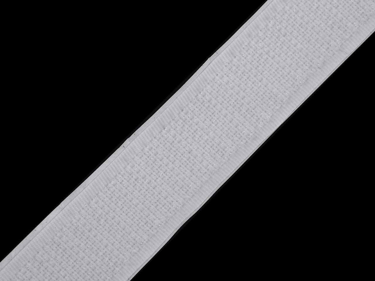 Suchý zip háček samolepicí šíře 20 mm, barva bílá