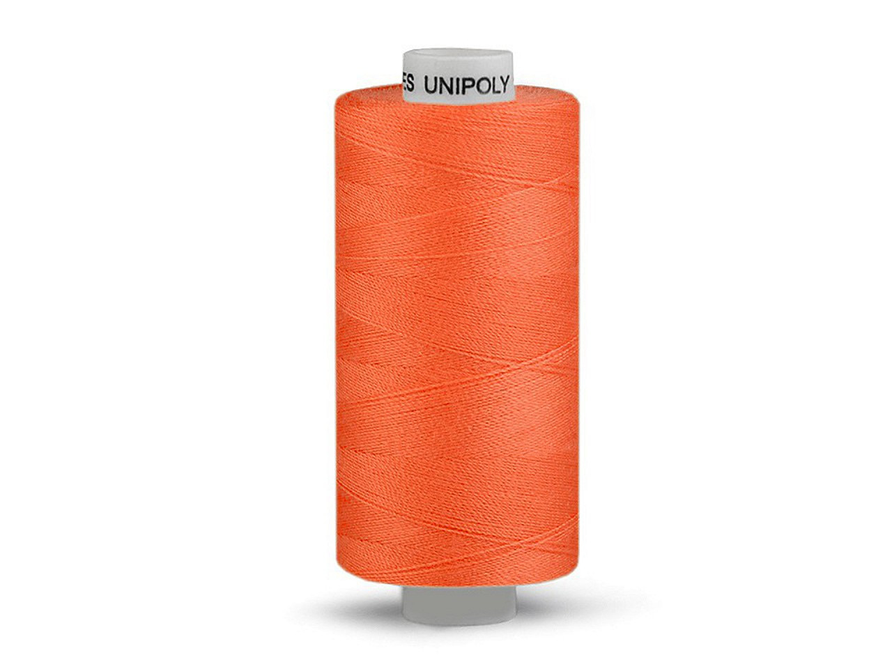 Fotografie Polyesterové nitě Unipoly návin 500 m, barva 225 oranžová mrkvová