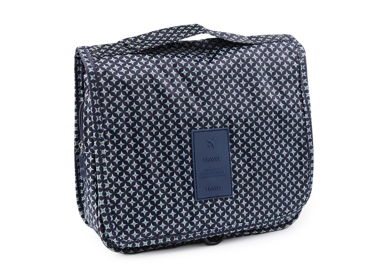 Pánská kosmetická taška / závěsný organizér 22x24 cm, barva modrá tmavá