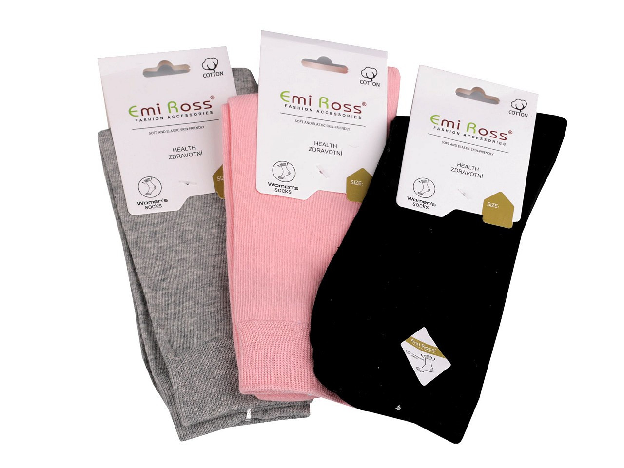 Dámské bavlněné ponožky Emi Ross, barva 16 (39-42) mix