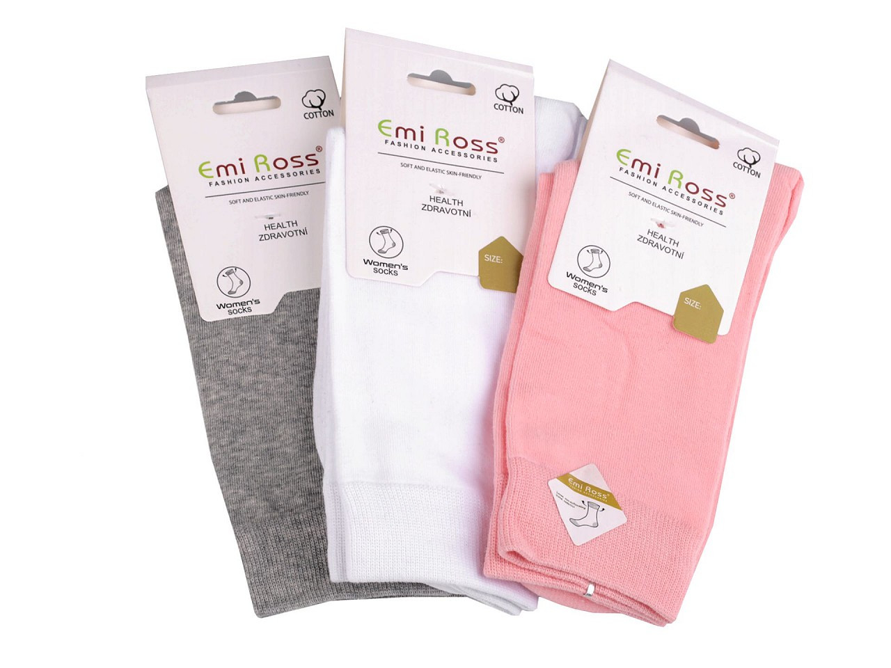 Dámské bavlněné ponožky Emi Ross, barva 13 (vel. 39-42) mix