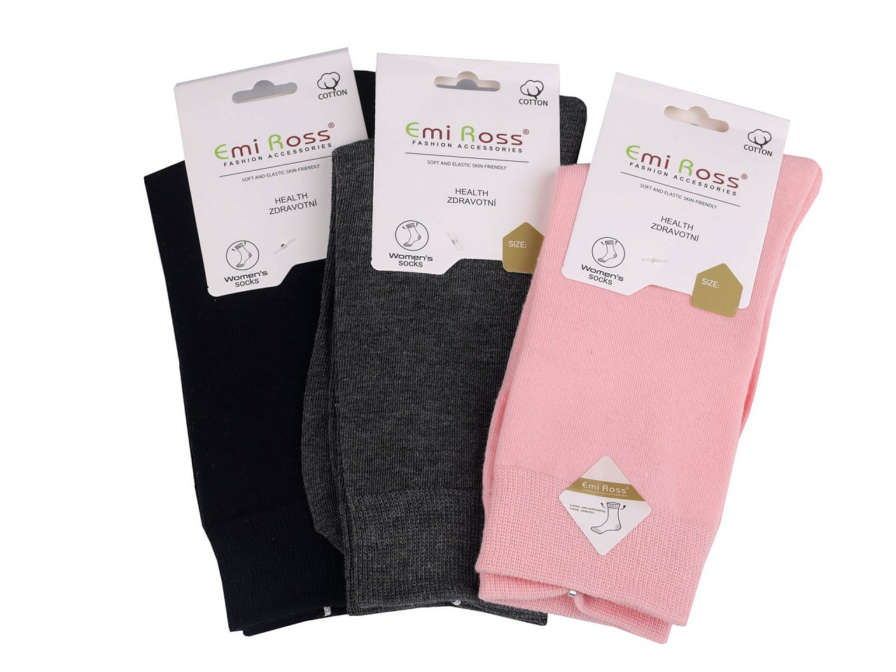 Dámské bavlněné ponožky Emi Ross, barva 10 (35-38) mix