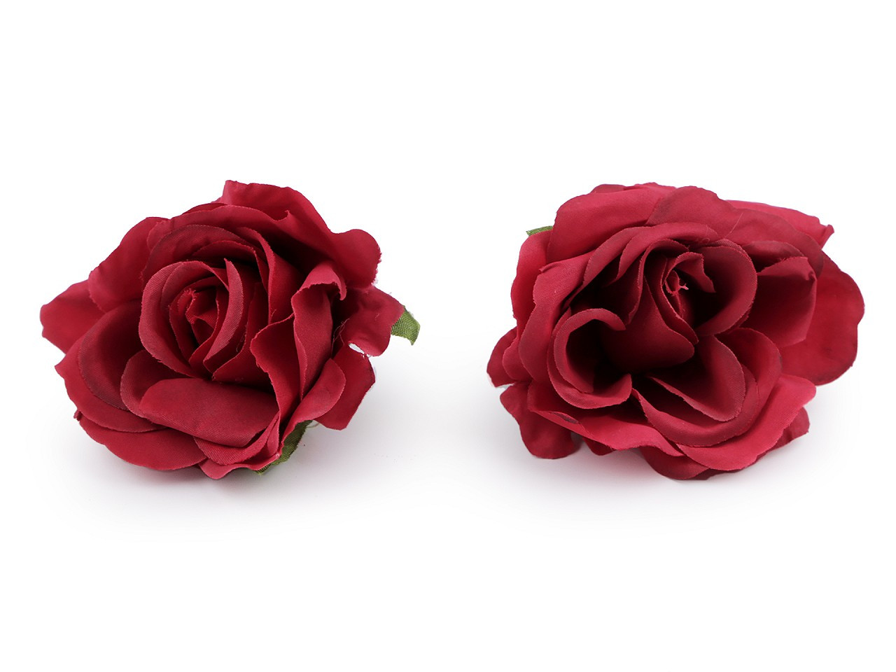 Umělý květ růže Ø5 cm, barva 5 červená tmavá