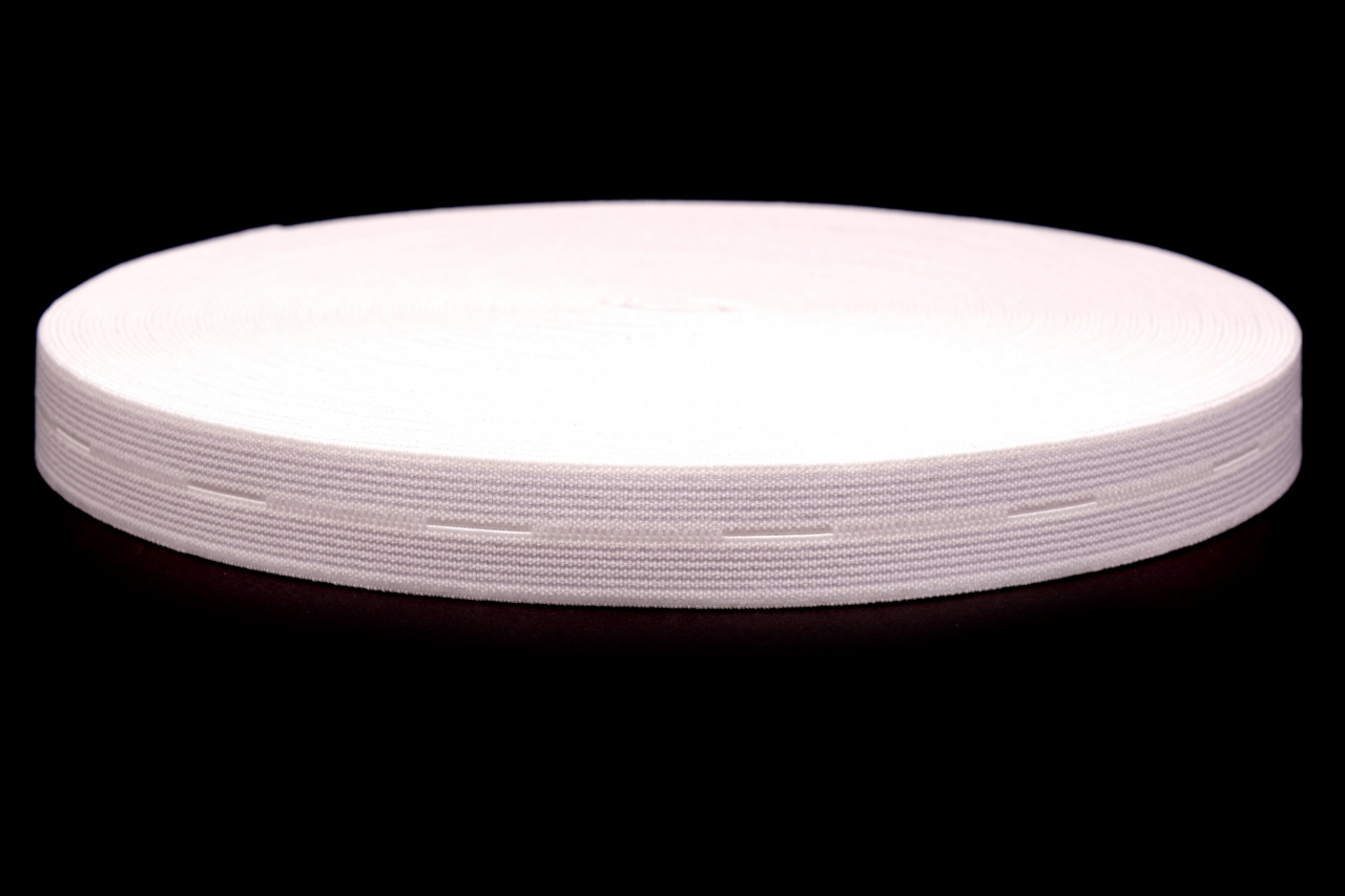 Pruženka dírková šíře 18mm (český výrobce), barva Bílá