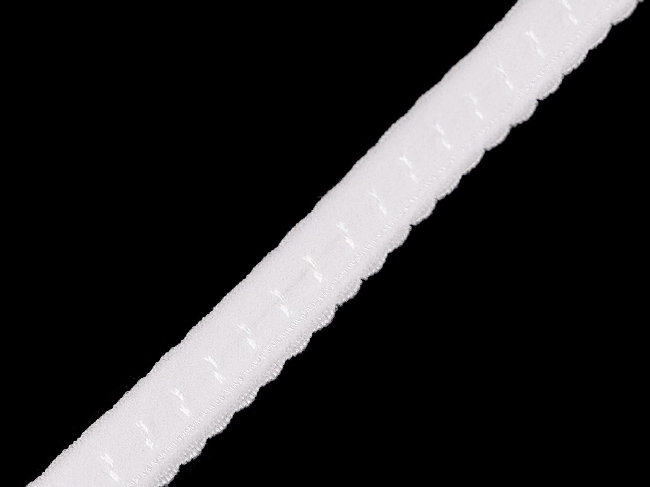 Ozdobná lemovací pruženka šíře 10 mm, barva 1 bílá