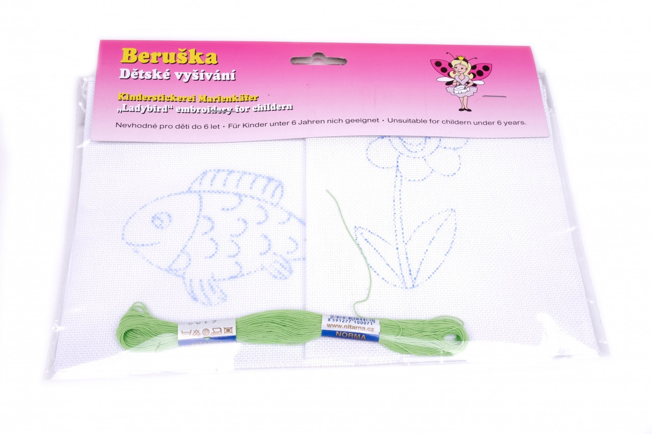 Dětské vyšívání 13 x 14 cm, barva Náhodný vzor