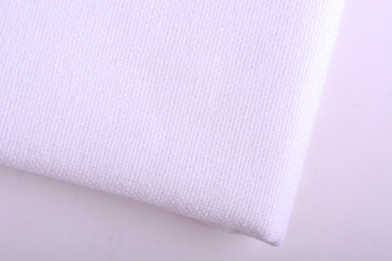 Vyšívací tkanina Tesilen šíře 140 cm bílá, barva Bílá