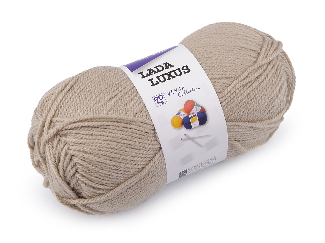 Pletací příze Lada Luxus 100 g, barva 2 (51220) béžová