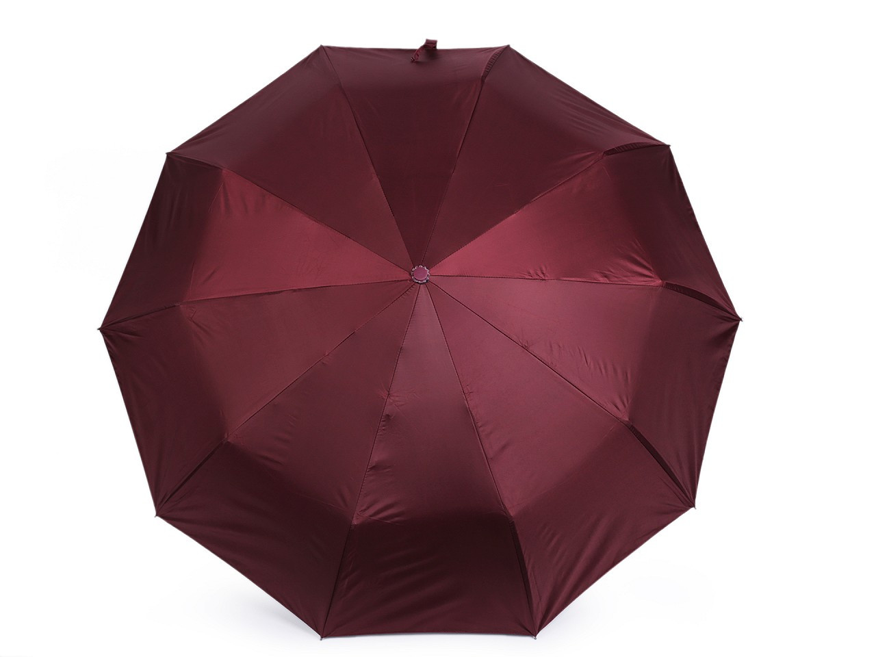 Skládací deštník s led světlem v rukojeti, barva 3 vínová