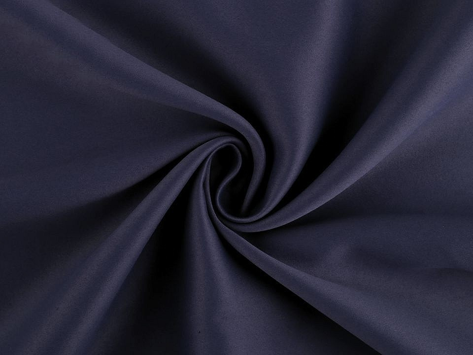 Závěsová látka blackout šíře 280 cm, barva 10 (38) modrá tmavá