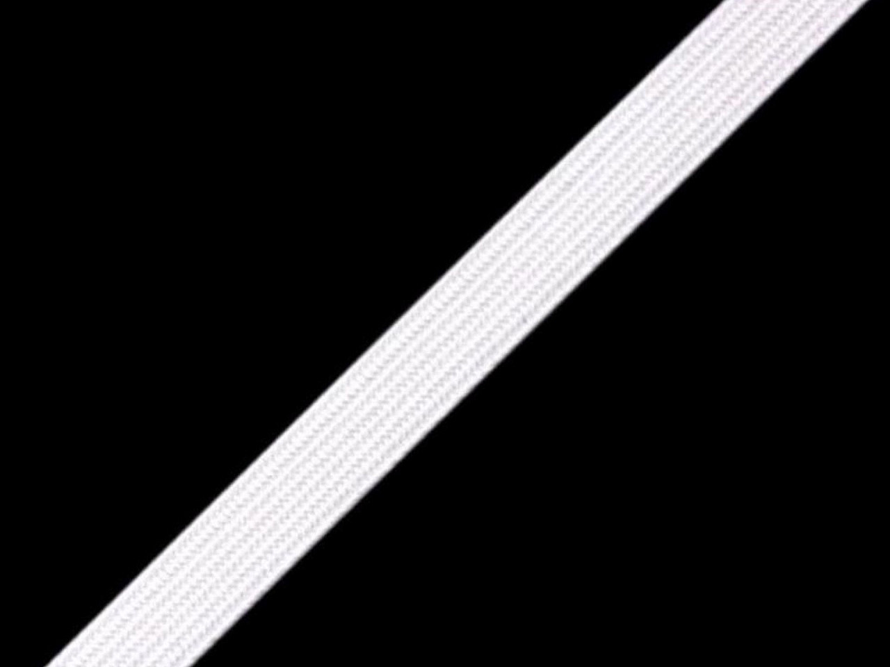 Fotografie Prádlová pruženka šíře 8 mm, barva bílá