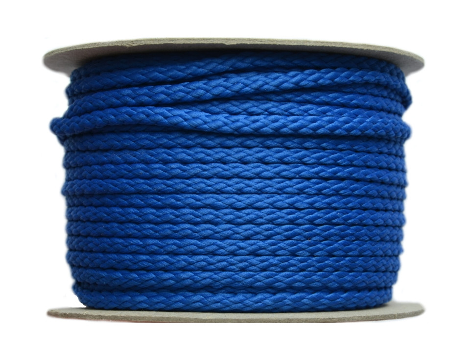 Oděvní šňůra PES Ø6 mm ČESKÝ VÝROBEK, barva Modrá (4657)