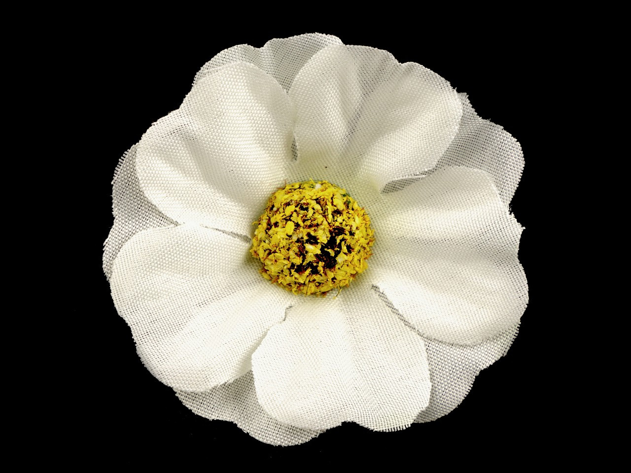 Umělý květ čajová růže Ø5 cm, barva 1 krémová světlá