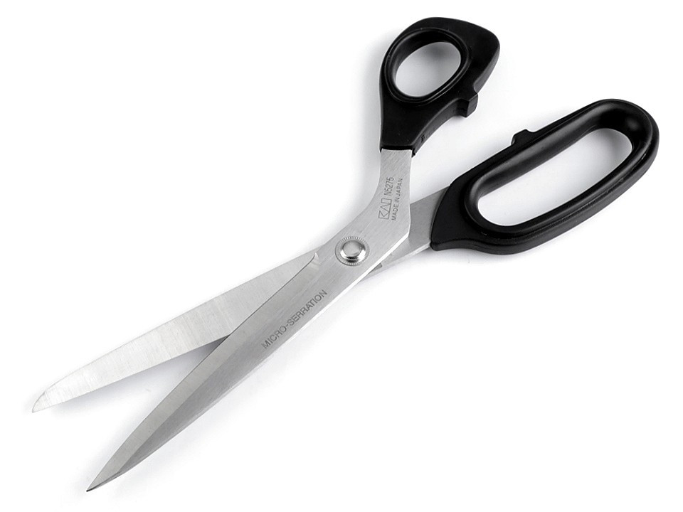 Fotografie Krejčovské nůžky KAI délka 27,5 cm, barva černá