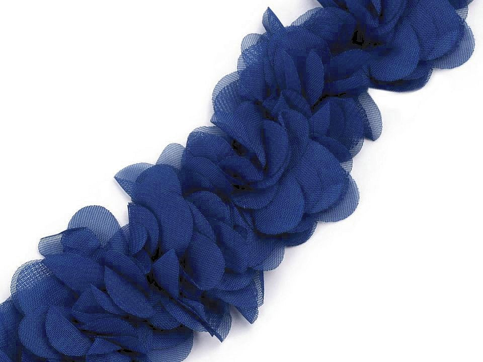 Prýmek na filcové pásce šíře 60 mm, barva 1 modrá námořnická