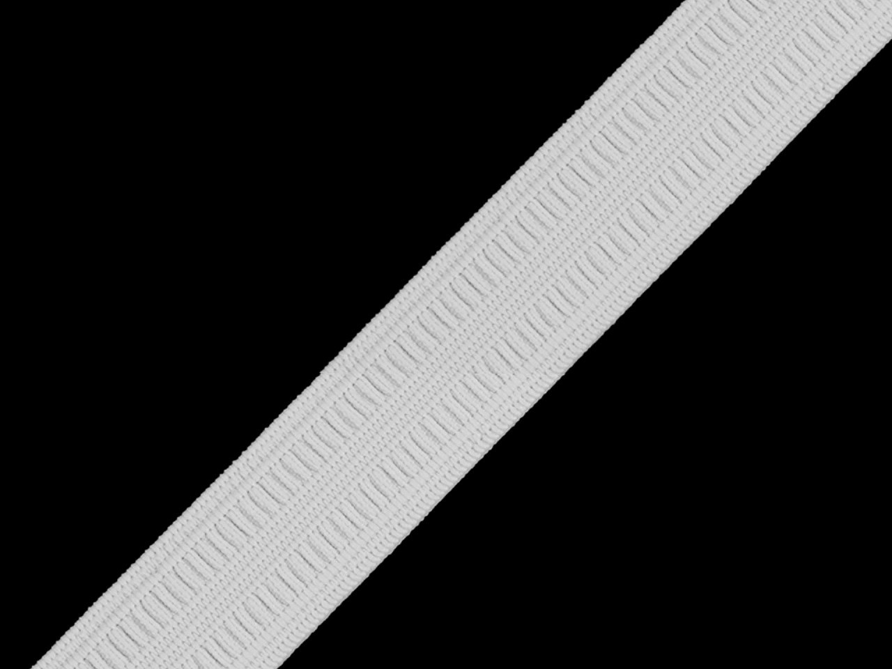 Prošívací pruženka šíře 20 mm, barva bílá