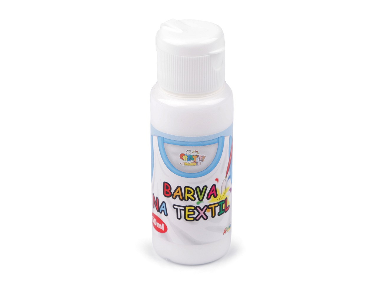 Barva na textil 60 ml, barva 1 bílá