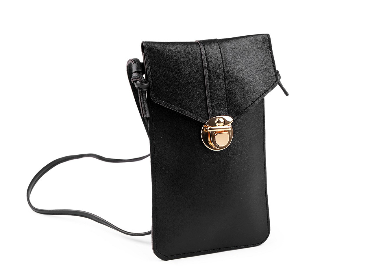 Malá kabelka na mobil crossbody 12x20 cm, barva 2 černá