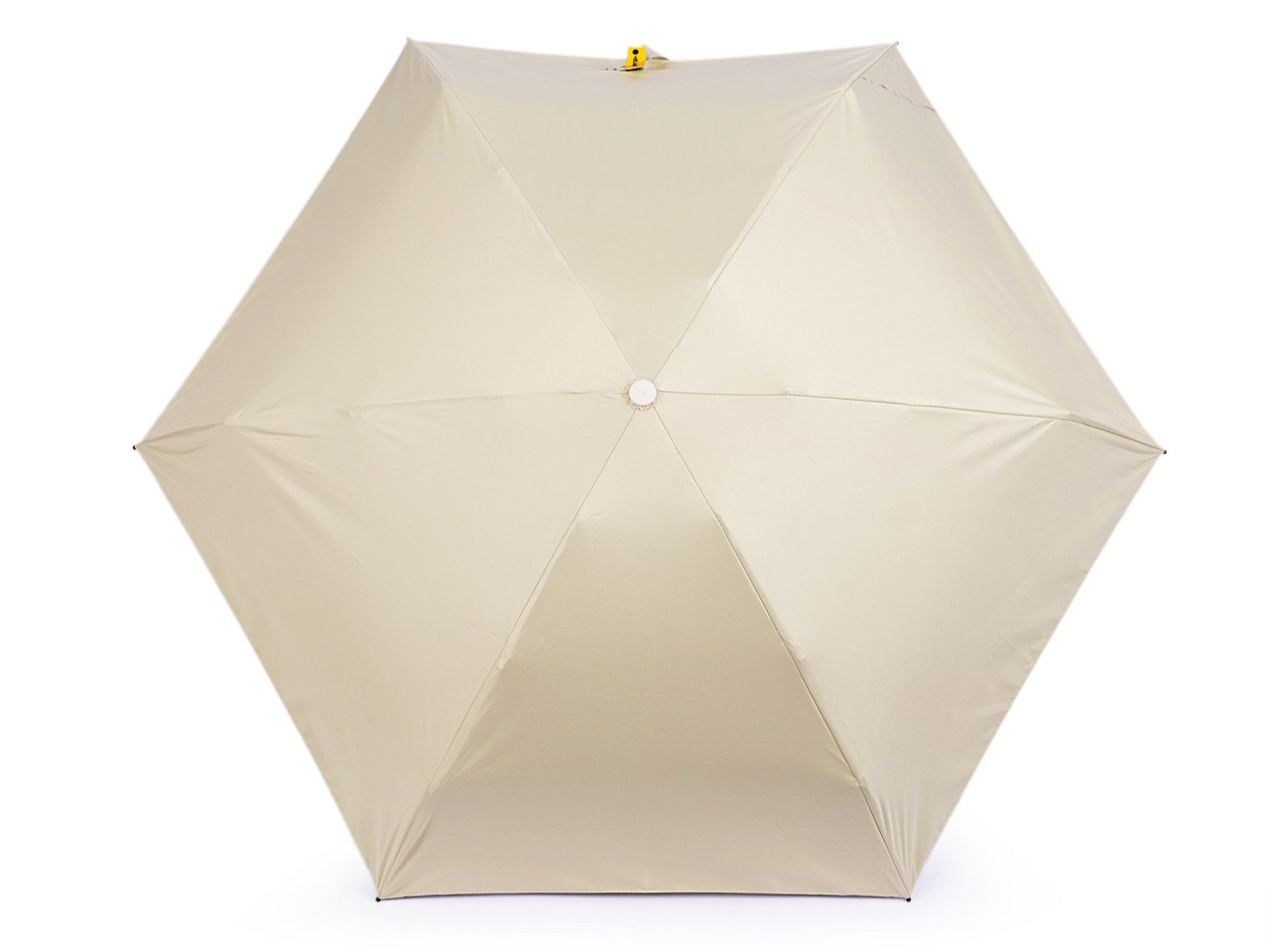 Skládací mini deštník v pouzdře, barva 1 krémová světlá