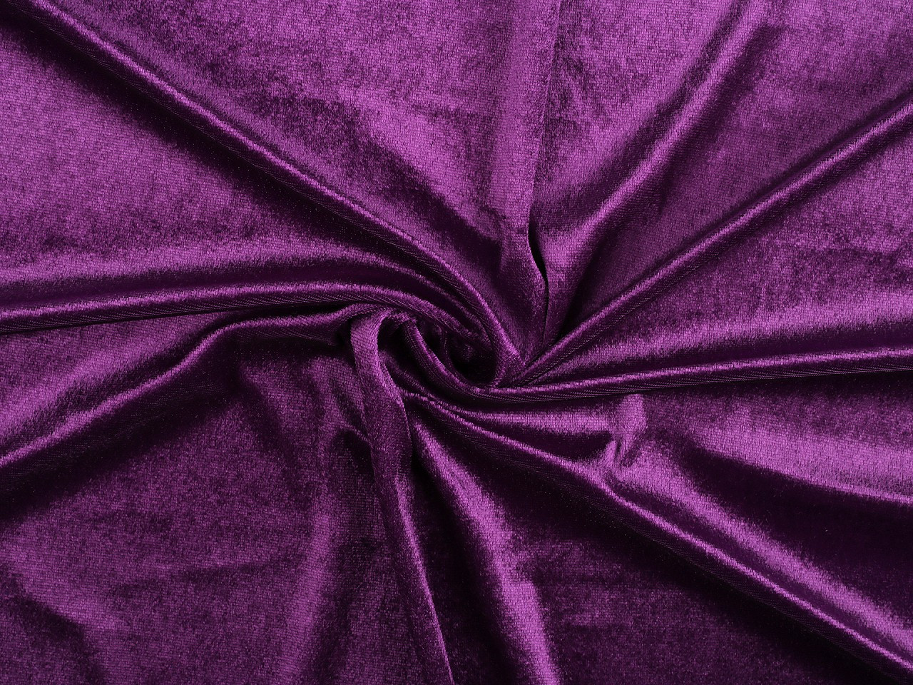 Elastický samet Panné lesklý, barva 22 (14) fialová purpura