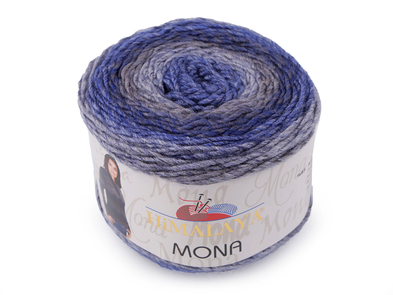 Pletací příze Himalaya Mona 100 g, barva 6 (22110) modrá