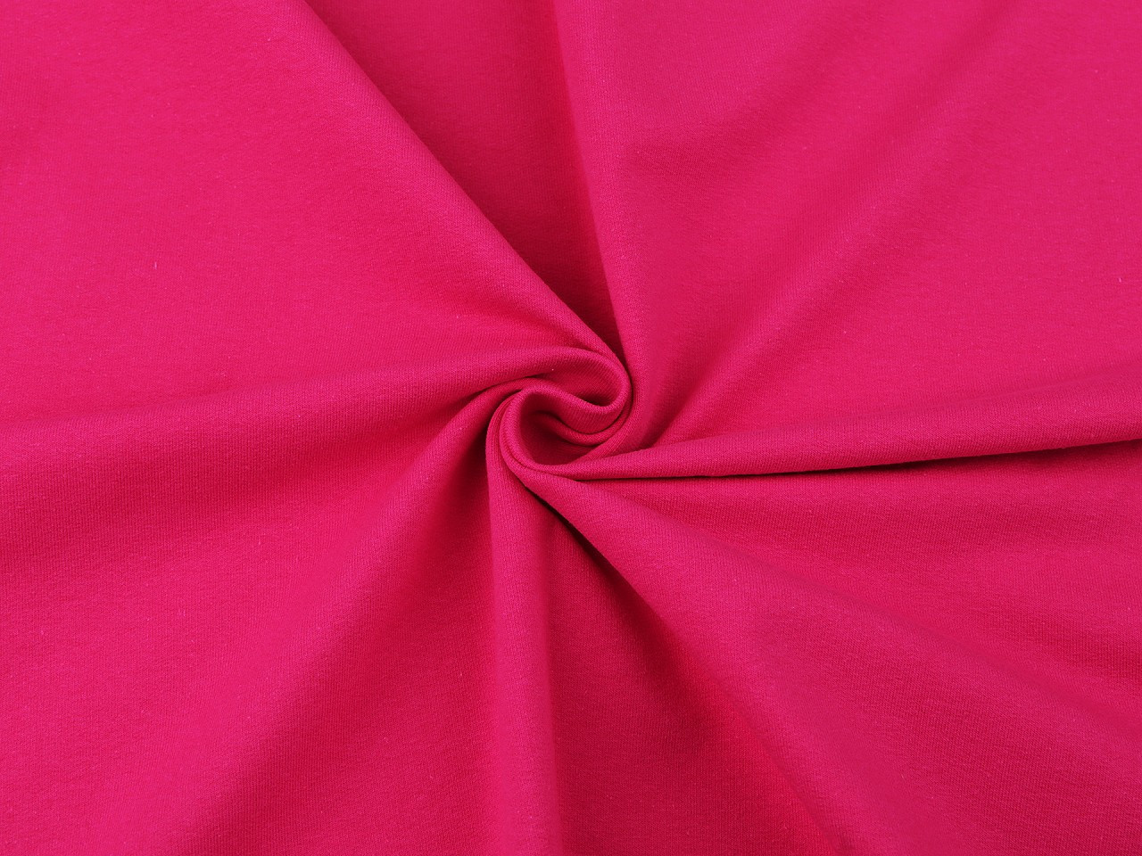 Teplákovina bavlněná nepočesaná jednobarevná, barva 6 (2053) pink