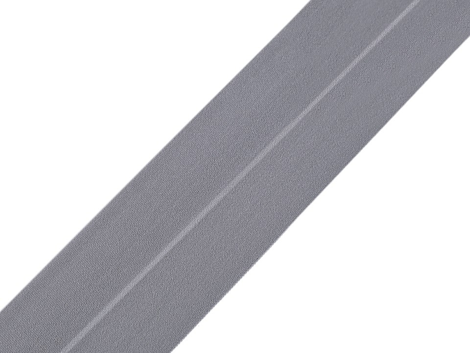 Lemovací pruženka půlená šíře 40 mm, barva 2 šedá