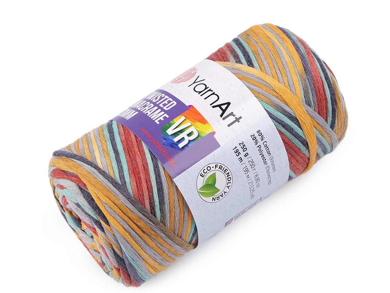 Pletací příze Twisted Macrame 250 g, barva 9 (925) mint