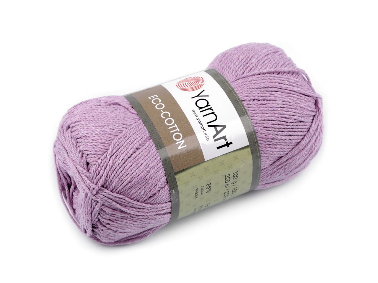 Pletací příze Eco-Cotton 100 g, barva 2 (771) fialová nejsvětlejší