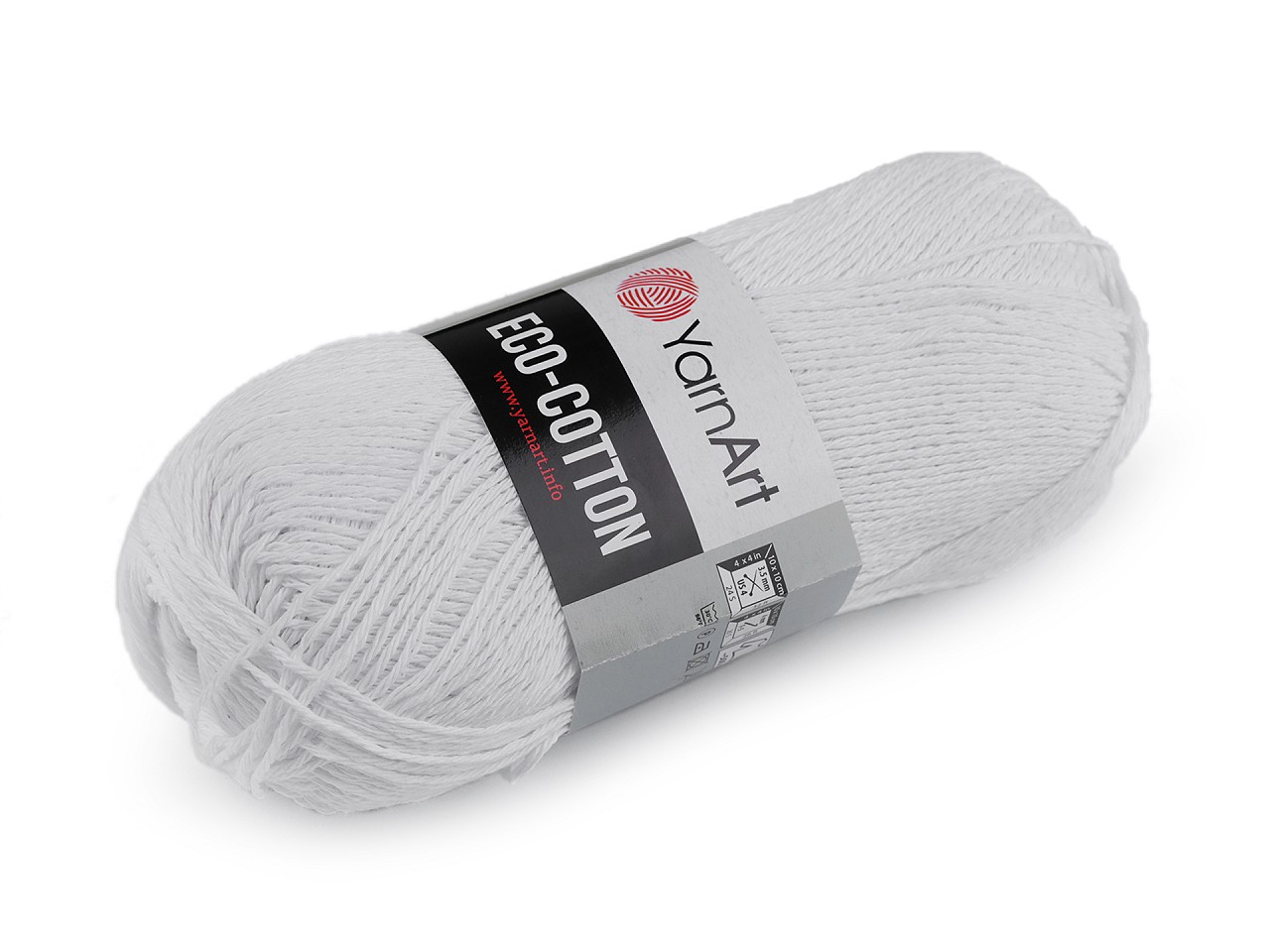 Pletací příze Eco-Cotton 100 g, barva 7 (760) bílá