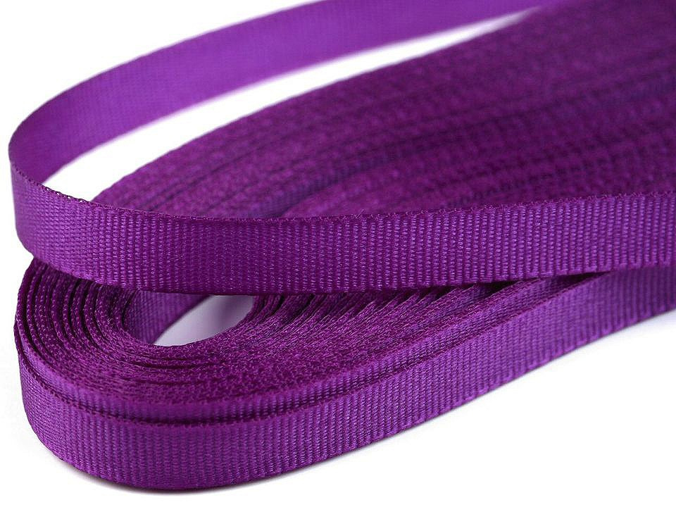 Stuha taftová šíře 9 mm, barva 510 fialová purpura