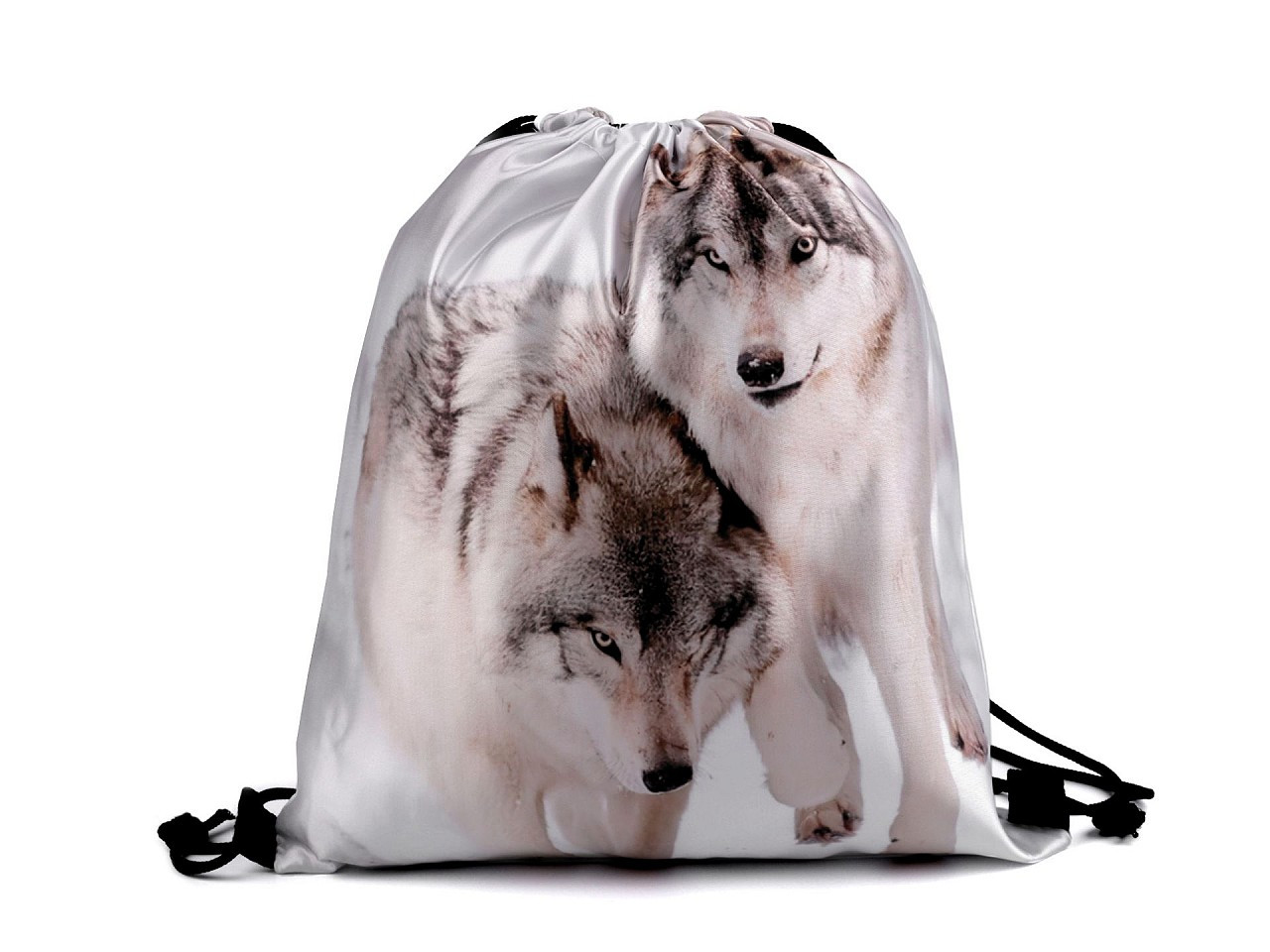 Taška / vak na záda kočka, pes, vlk, barva 1 bílá vlk