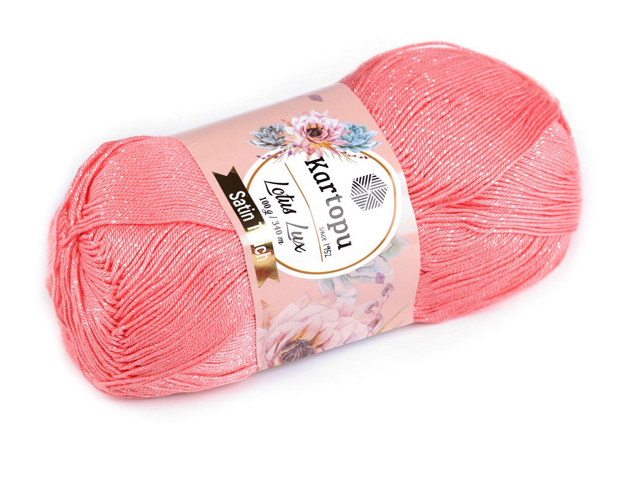 Pletací příze Lotus Lux 100 g, barva 10 (766) růžová