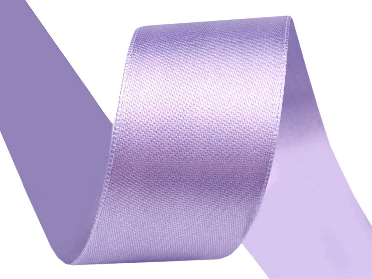 Atlasová stuha oboulící šíře 40 mm, barva 501 fialová lila