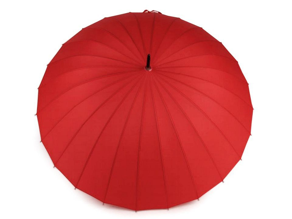 Dámský deštník kouzelný s květy, barva 3 červená sv.
