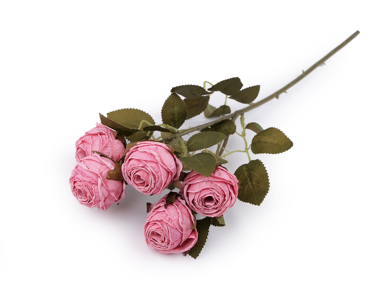 Umělá kytice růže vintage, barva 4 růžová světlá