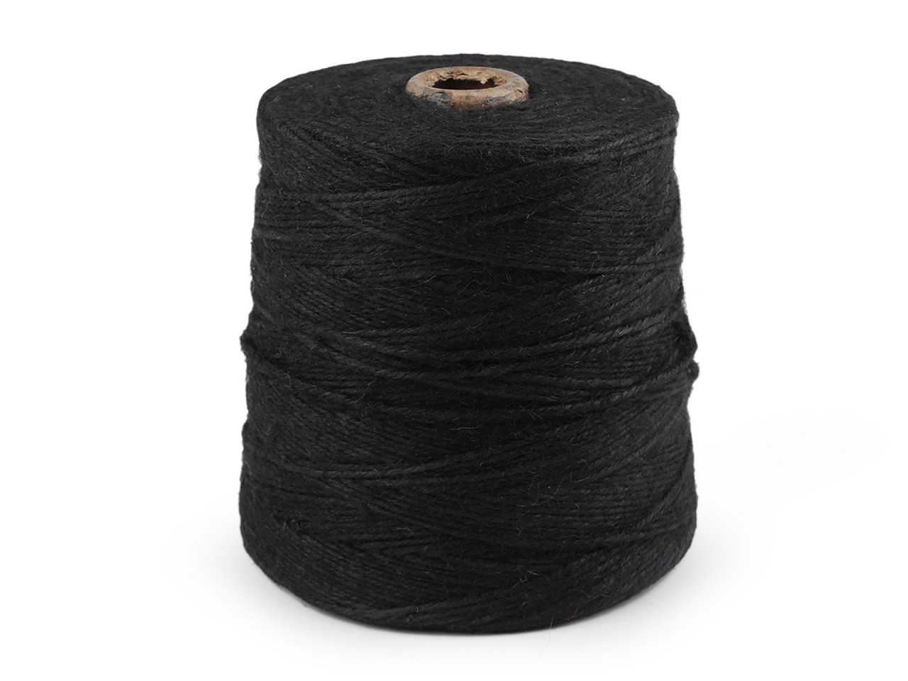 Jutový provázek Ø3 mm k pletení tašek a dekorací, barva 6 (19) černá