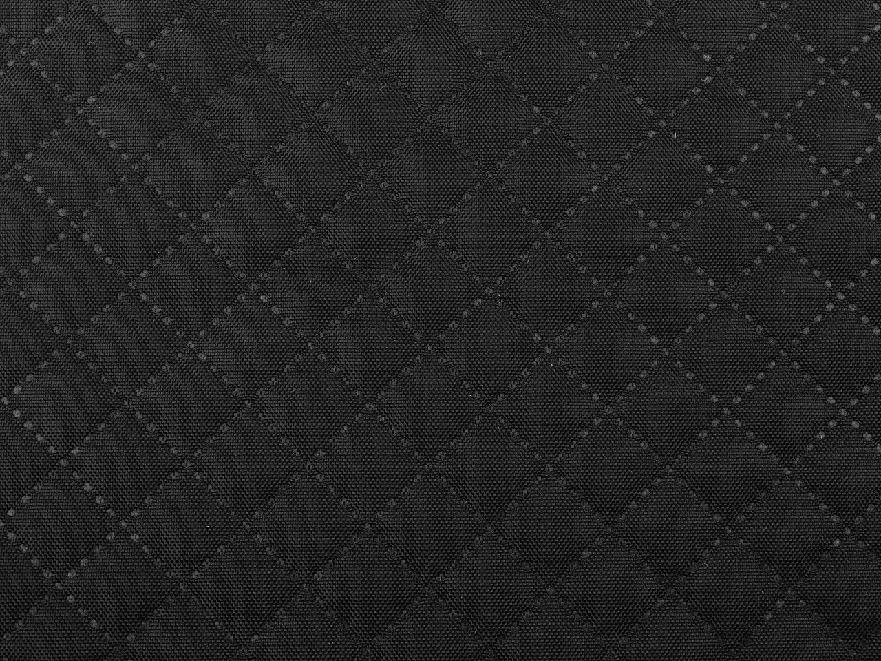 Zateplená kočárkovina OXFORD, barva 1 černá čtverec
