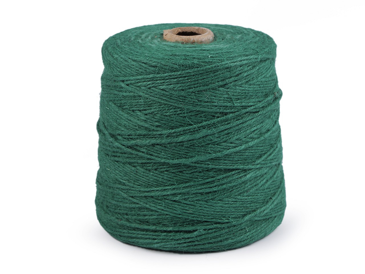 Jutový provázek Ø3 mm k pletení tašek a dekorací, barva 5 (73) zelená tmavá