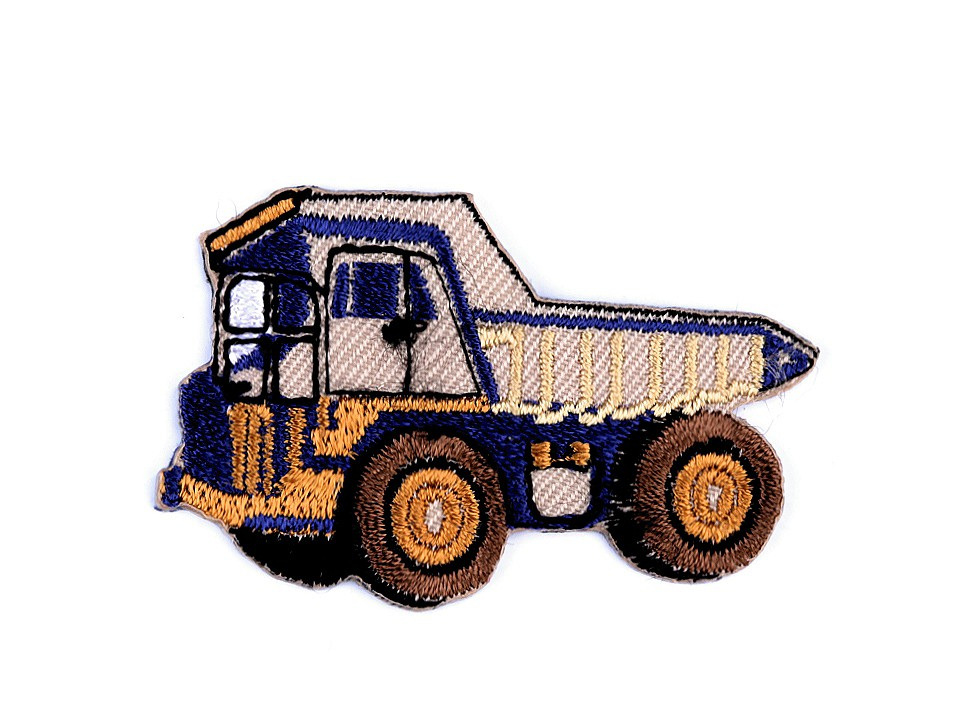 Nažehlovačka nákladní auto, traktor, bagr, vláček, míchačka, barva 15 béžová světlá náklaďák
