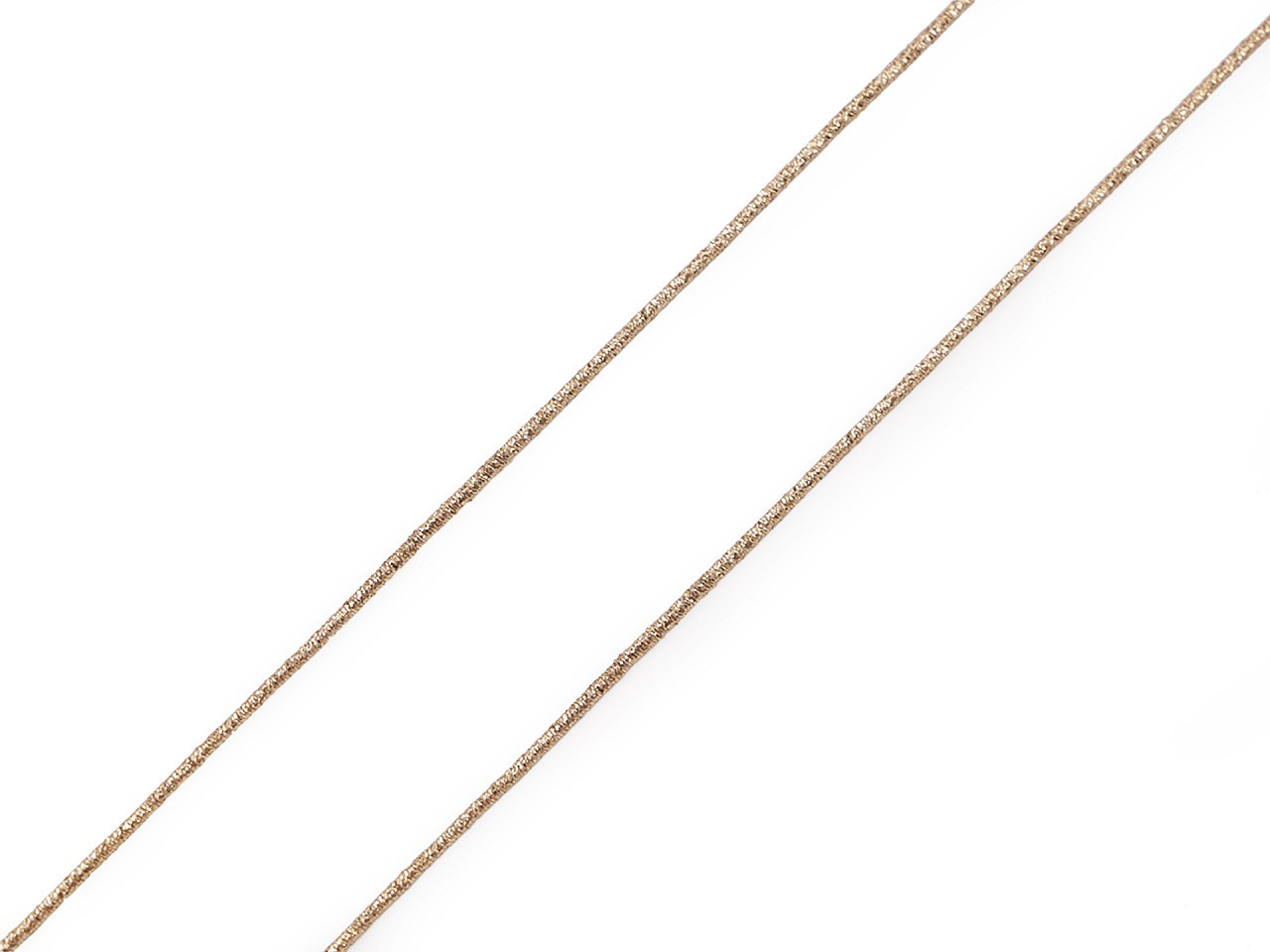 Kulatá pruženka lurexová Ø1,6 mm, barva 7000 zlatá sv.