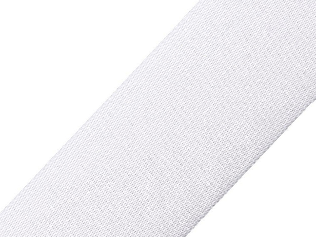 Fotografie Pruženka hladká šíře 60 mm tkaná, barva 1 bílá