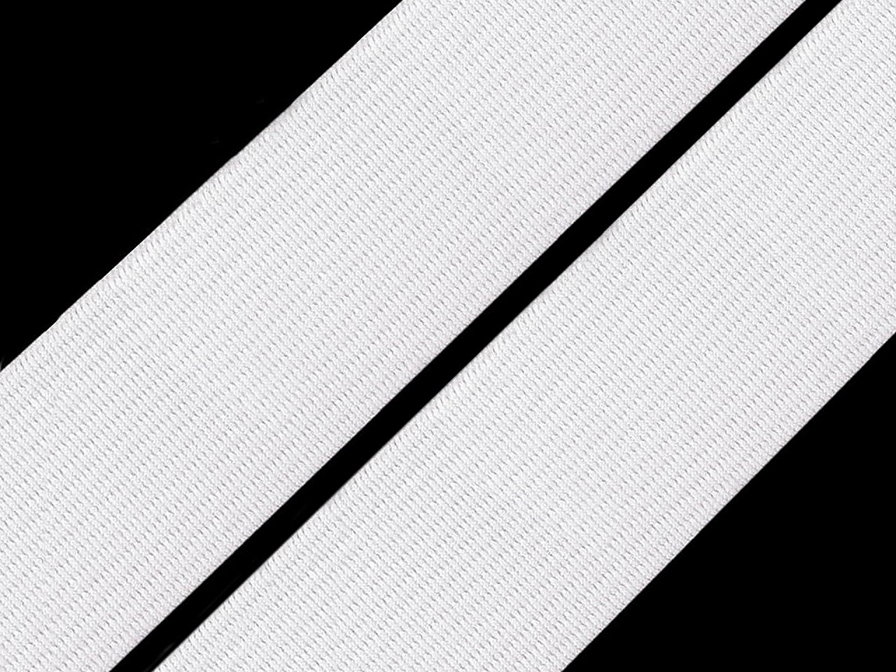 Pruženka hladká šíře 30 mm tkaná, barva 2 bílá