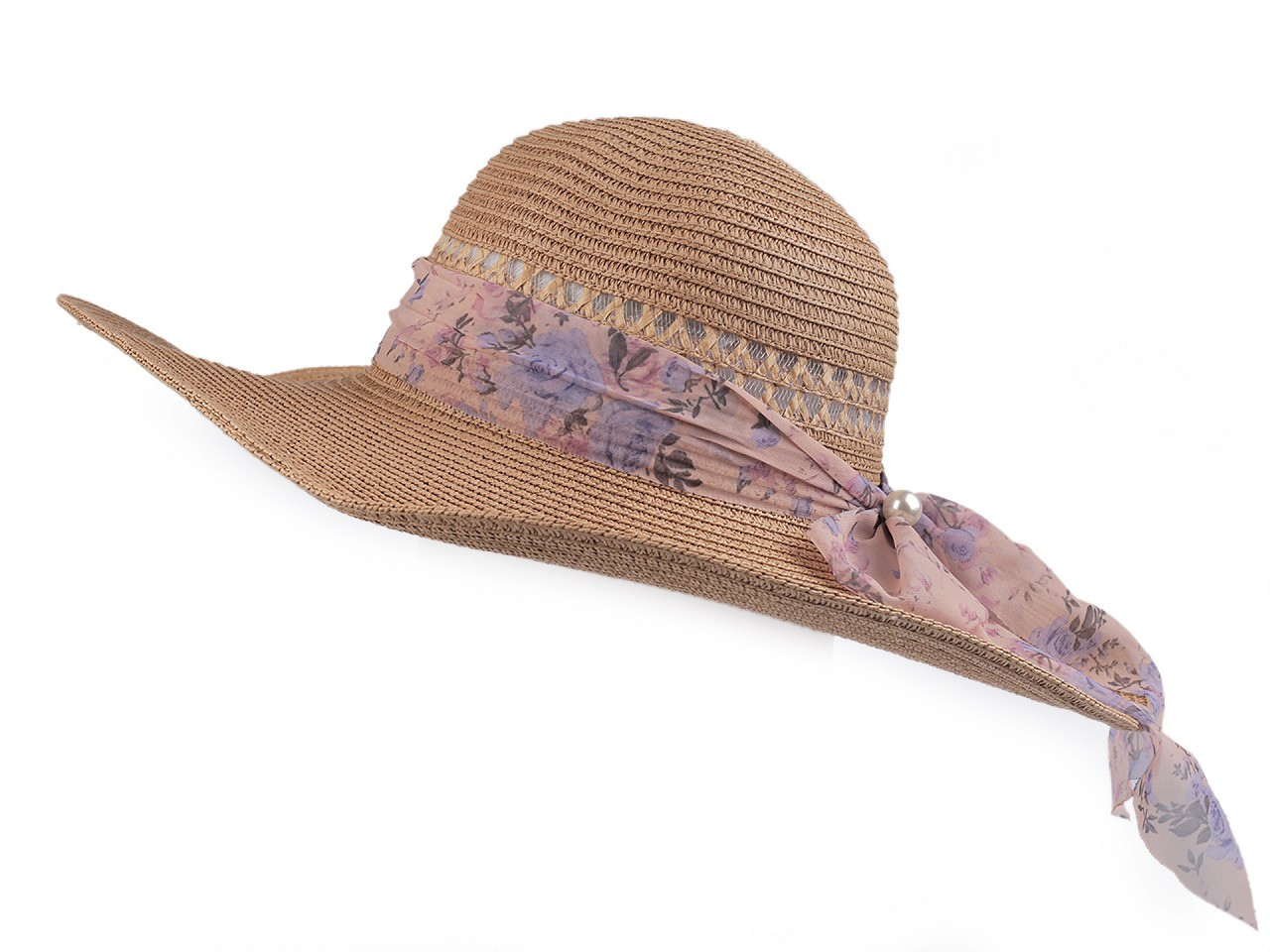 Dámský letní klobouk / slamák, barva 11 hnědá přírodní