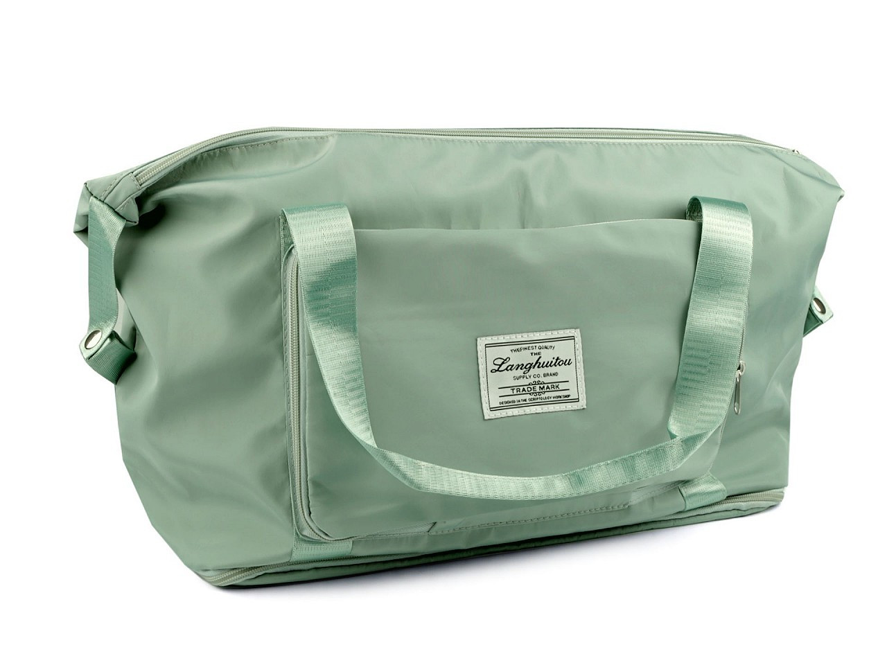Skládací cestovní taška velkokapacitní 55x30-42 cm, barva 5 zelená ledově