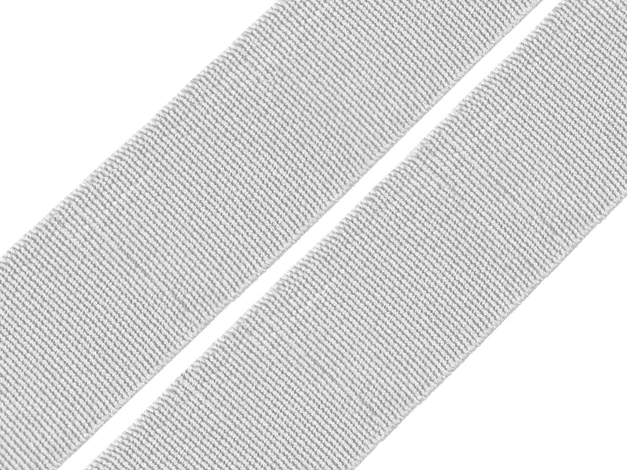 Pruženka hladká šíře 20 mm tkaná barevná, barva 1006 šedá nejsvětlější