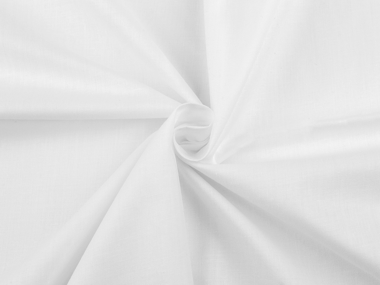 Bavlněná látka / plátno s příměsí polyesteru šíře 220 cm, barva bílá