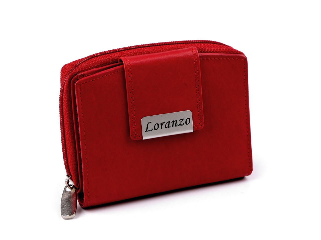 Dámská peněženka kožená, barva 7 červená