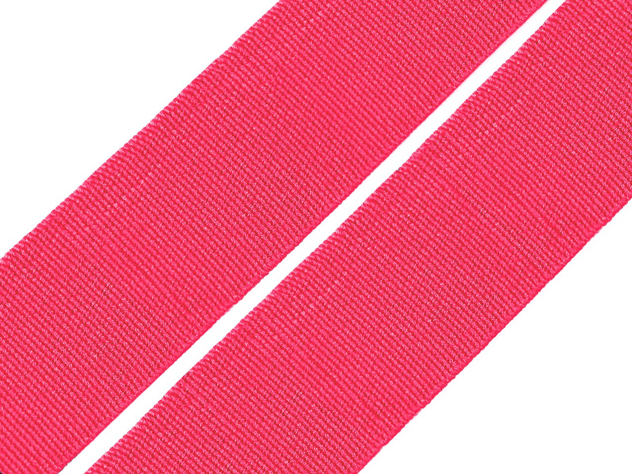 Pruženka hladká šíře 20 mm tkaná barevná, barva 1410 růžová neon
